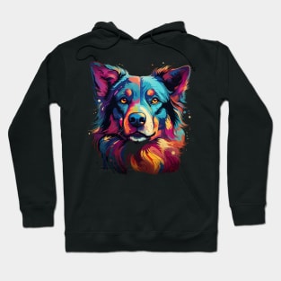 Alaskan Husky Rainbow Hoodie